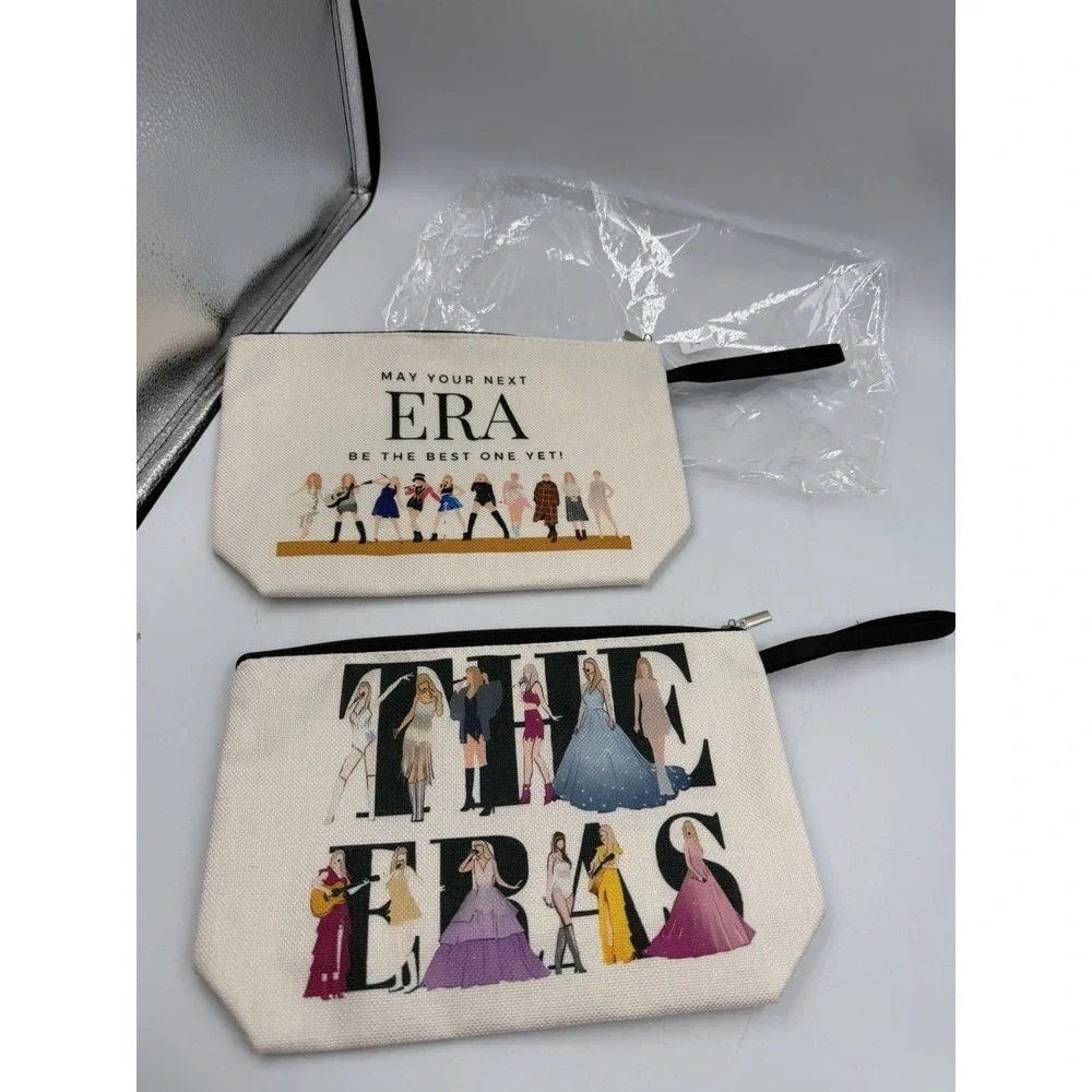 Lot of 2 Taylor Swift ERA Swiftie Make-Up Cosmetic Bag NEW IN BAG